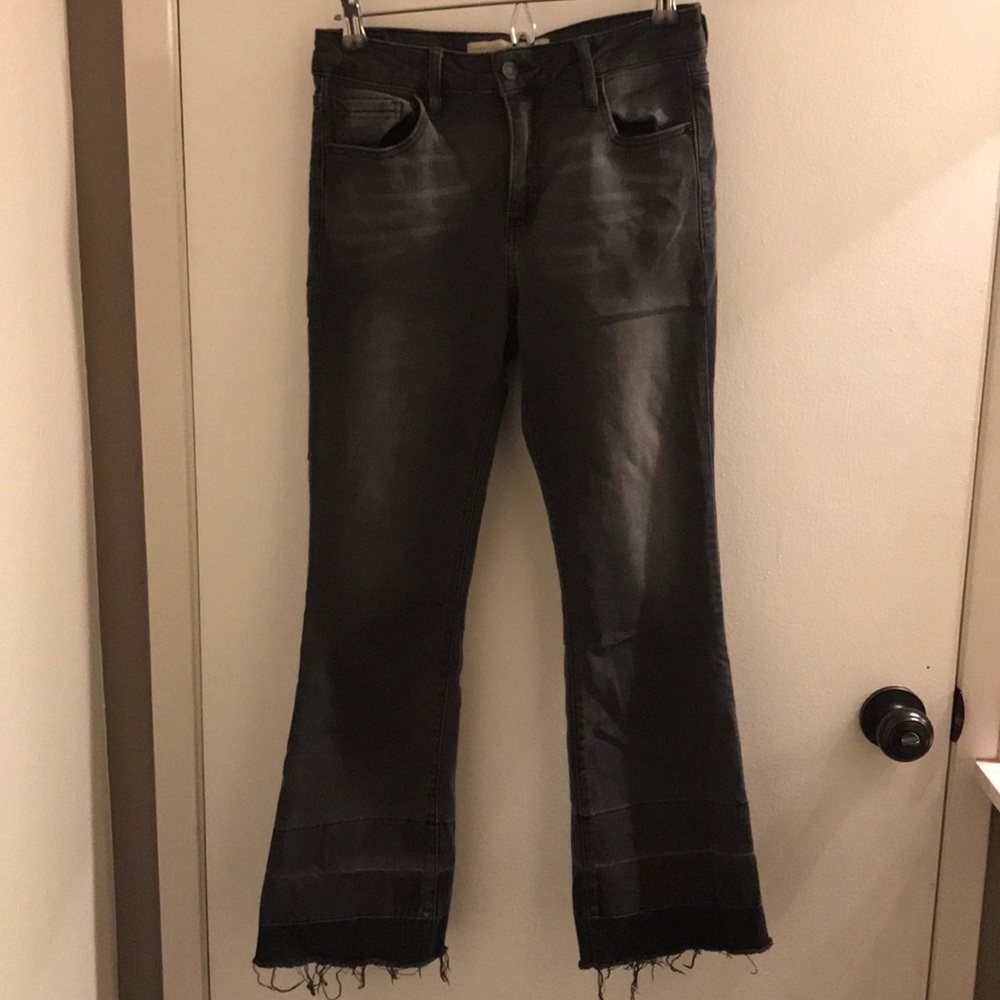cropped ankle flare